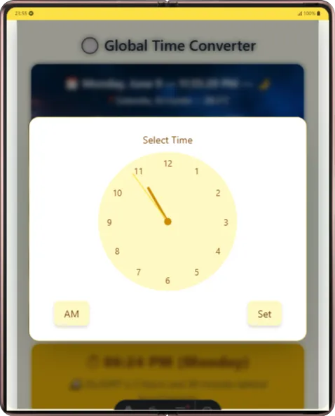 Analog Clock Picker