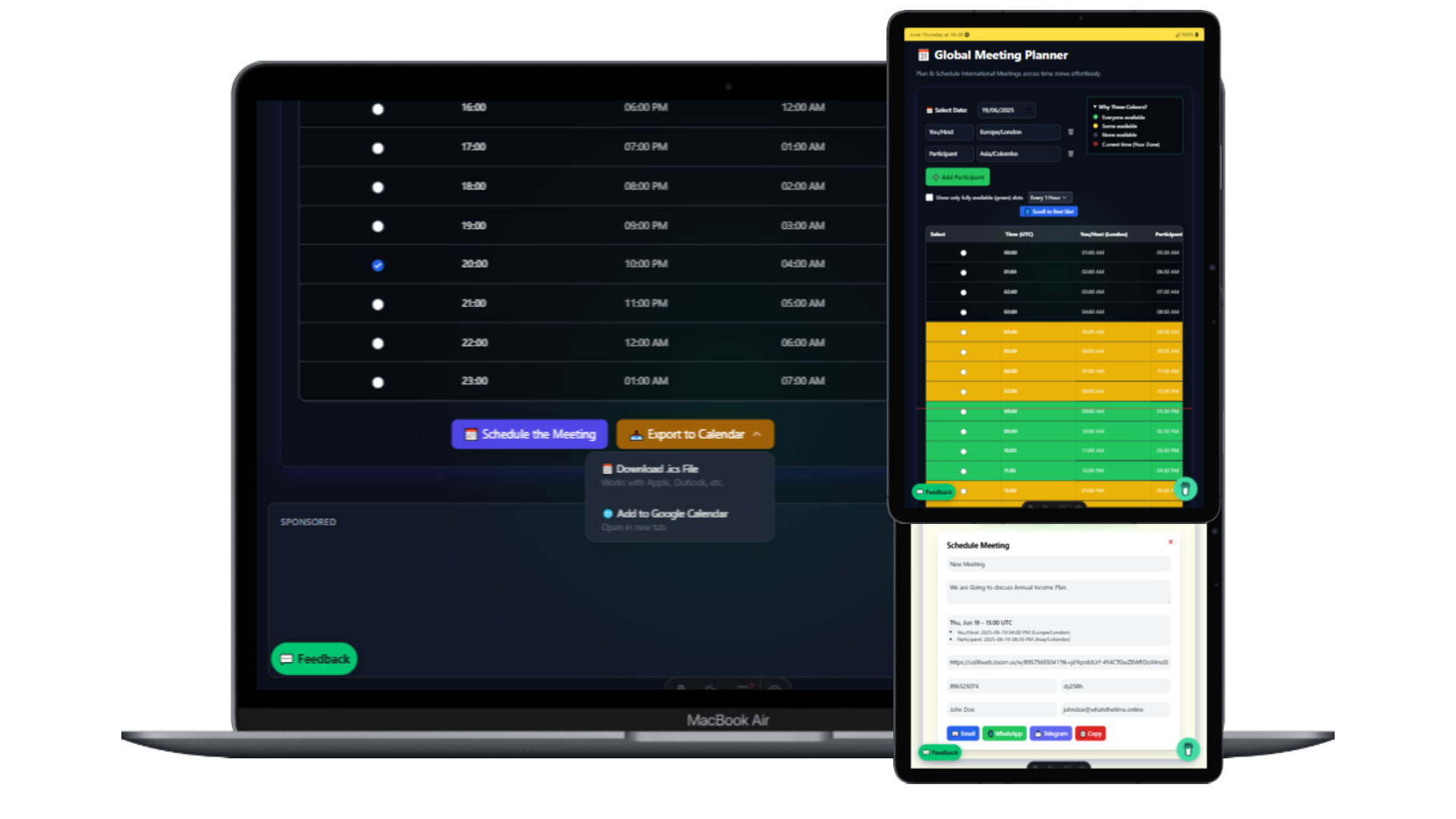 Introducing the Global Meeting Planner & Scheduler ποΈ